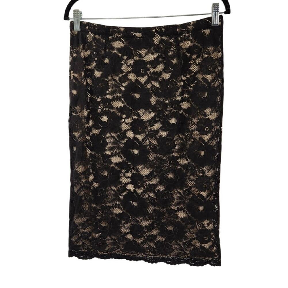 Cato Black Lace Skirt Womens Size 8